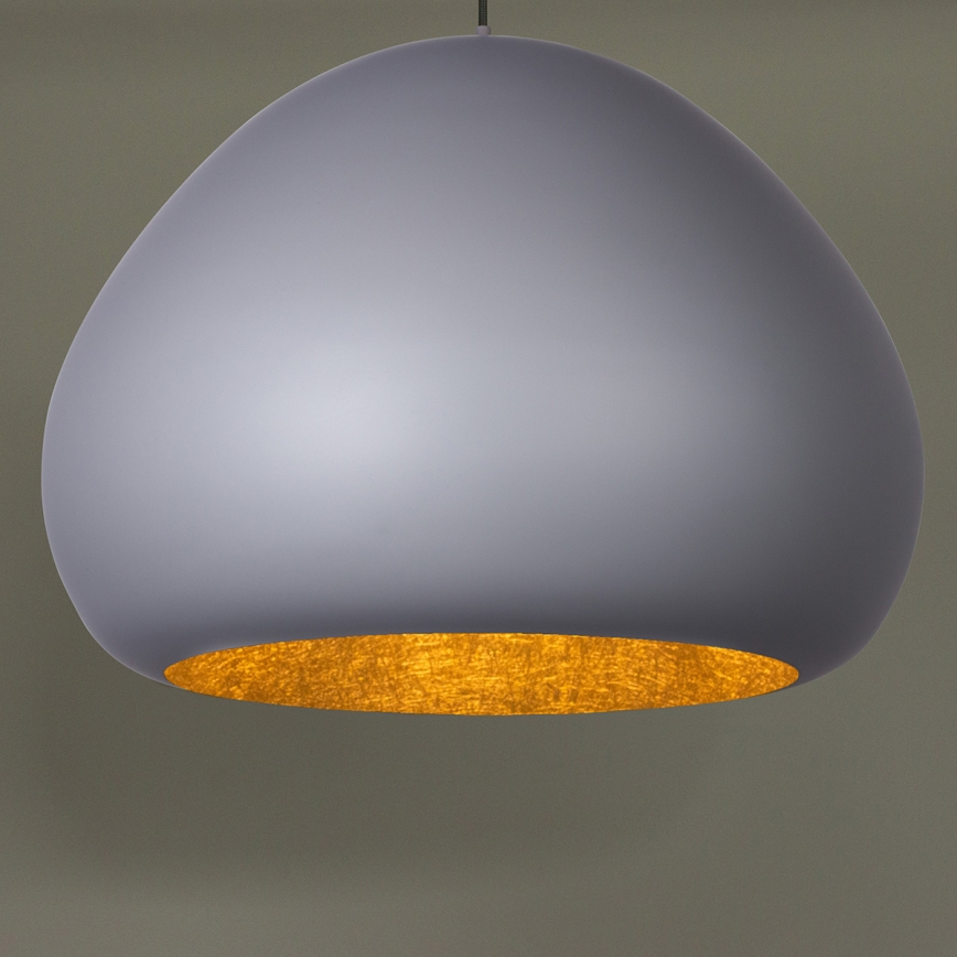 Hanglamp aan een koord LAVA 1xE27/15W/230V grijs/goud