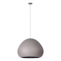 Hanglamp aan een koord LAVA 1xE27/15W/230V taupe/zwart