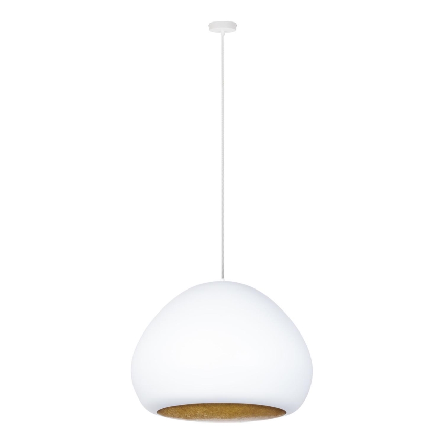 Hanglamp aan een koord LAVA 1xE27/15W/230V wit/goud