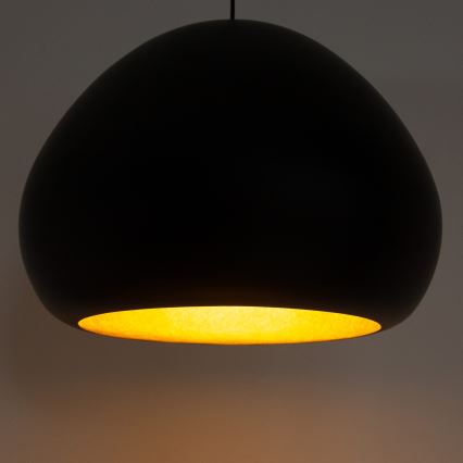 Hanglamp aan een koord LAVA 1xE27/15W/230V zwart/goud
