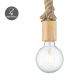 Hanglamp aan een koord LEONARDO ROPE 1xE27/10W/230V beige
