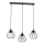 Hanglamp aan een koord LETI 3xE27/15W/230W zwart