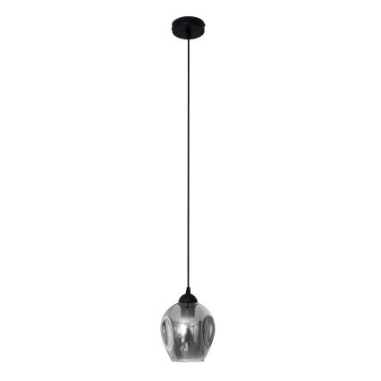 Hanglamp aan een koord LILI 1xE27/15W/230V zwart/grijs