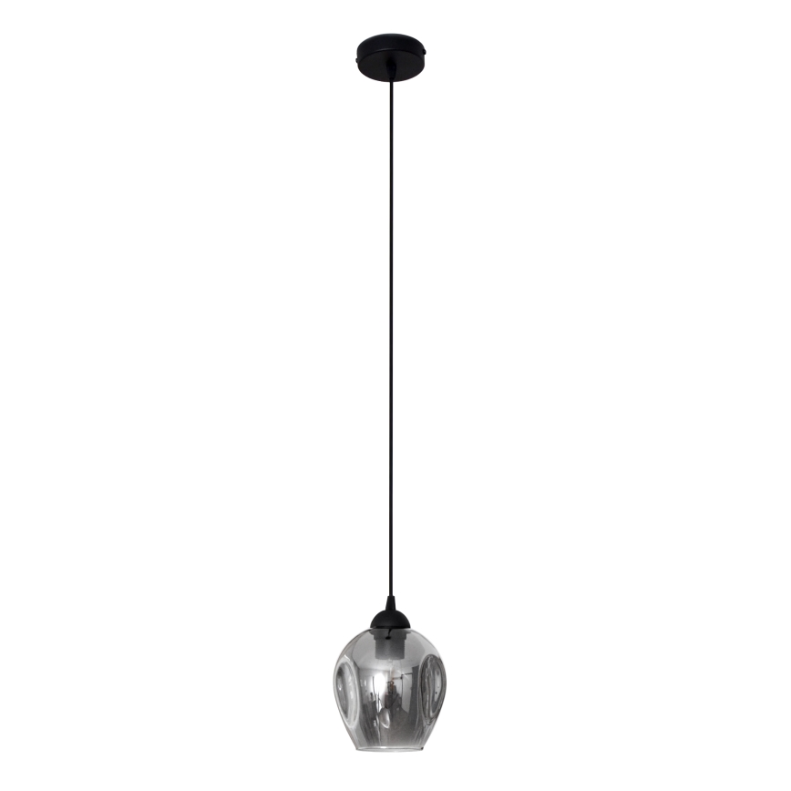 Hanglamp aan een koord LILI 1xE27/15W/230V zwart/grijs
