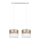 Hanglamp aan een koord LIMA 2xE27/60W/230V gouden/wit