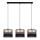 Hanglamp aan een koord LIMA 3xE27/60W/230V goud/zwart