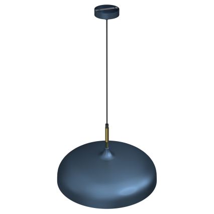 Hanglamp aan een koord LINCOLN 1xE27/60W/230V d. 45 cm blauw