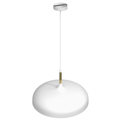 Hanglamp aan een koord LINCOLN 1xE27/60W/230V d. 45 cm wit