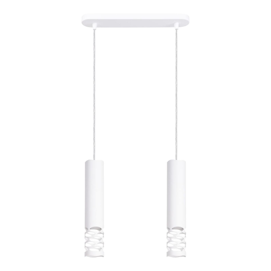 Hanglamp aan een koord LIRO 2xGU10/10W/230V wit