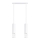 Hanglamp aan een koord LIRO 2xGU10/10W/230V wit