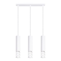 Hanglamp aan een koord LIRO 3xGU10/10W/230V wit