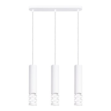 Hanglamp aan een koord LIRO 3xGU10/10W/230V wit