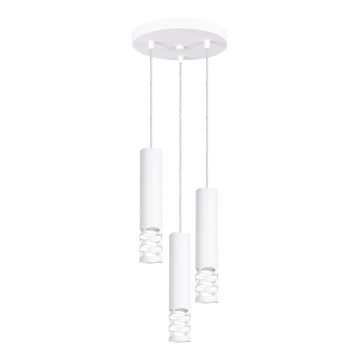 Hanglamp aan een koord LIRO 3xGU10/10W/230V wit