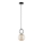 Hanglamp aan een koord LISTER 1xE14/10W/230V zwart/gerookt beige