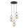 Hanglamp aan een koord LISTER 3xE14/10W/230V zwart/gerookt beige