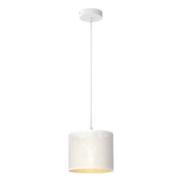 Hanglamp aan een koord LOFT SHADE 1xE27/60W/230V diameter 18 cm wit/gouden