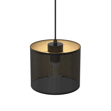 Hanglamp aan een koord LOFT SHADE 1xE27/60W/230V diameter 18 cm zwart/gouden