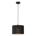 Hanglamp aan een koord LOFT SHADE 1xE27/60W/230V diameter 25 cm zwart/gouden