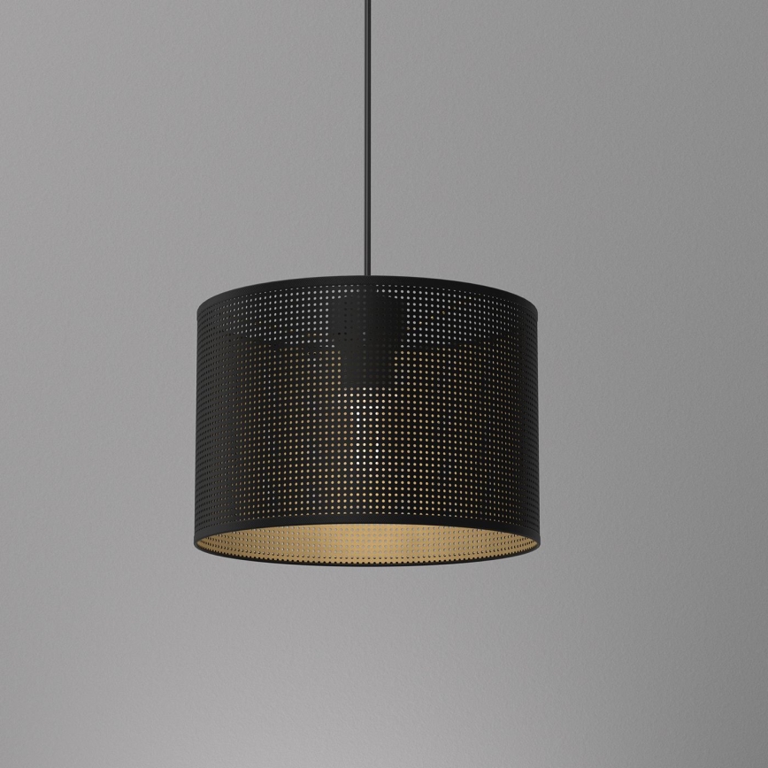 Hanglamp aan een koord LOFT SHADE 1xE27/60W/230V diameter 25 cm zwart/gouden