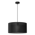 Hanglamp aan een koord LOFT SHADE 1xE27/60W/230V diameter 40 cm zwart