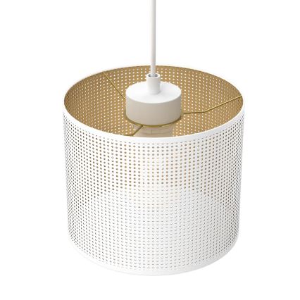 Hanglamp aan een koord LOFT SHADE 3xE27/60W/230V wit/gouden