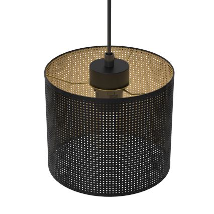 Hanglamp aan een koord LOFT SHADE 3xE27/60W/230V zwart/gouden