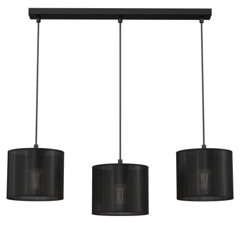 Hanglamp aan een koord LOFT SHADE 3xE27/60W/230V zwart