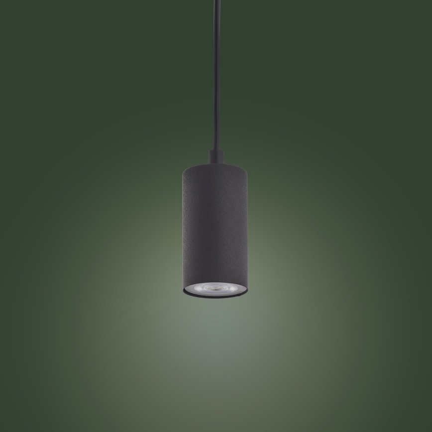 Hanglamp aan een koord LOGAN BLACK 1xGU10/10W/230V