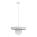 Hanglamp aan een koord LOME 1xE27/60W/230V wit