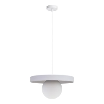 Hanglamp aan een koord LOME 1xE27/60W/230V wit