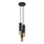 Hanglamp aan een koord LOOPEZ 3xGU10/10W/230V rond zwart/goud