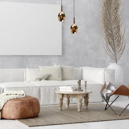 Hanglamp aan een koord LUGANO 1xE14/40W/230V goud