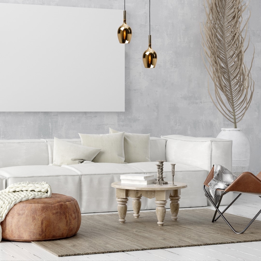 Hanglamp aan een koord LUGANO 1xE14/40W/230V goud