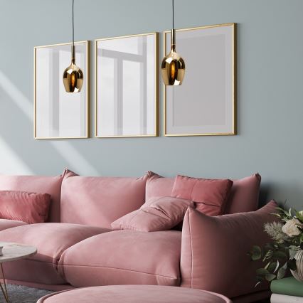 Hanglamp aan een koord LUGANO 1xE14/40W/230V goud