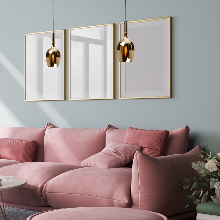 Hanglamp aan een koord LUGANO 1xE14/40W/230V goud