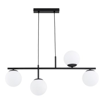 Hanglamp aan een koord LUNA 4xE14/10W/230V zwart