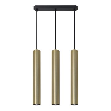 Hanglamp aan een koord LUNGOMARE 3xGU10/10W/230V goud