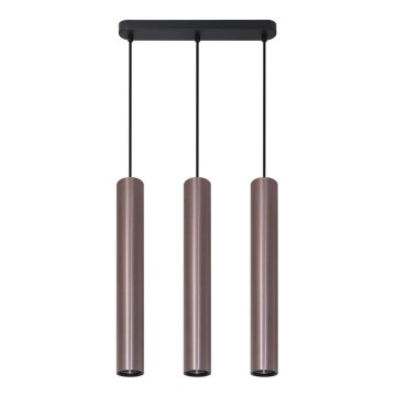 Hanglamp aan een koord LUNGOMARE 3xGU10/10W/230V mat chroom