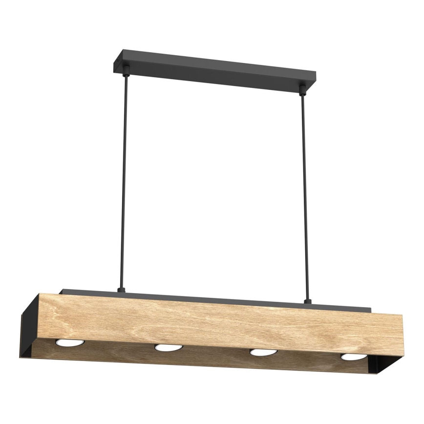 Hanglamp aan een koord MAISON 4xGU10/8W/230V bruin/eiken