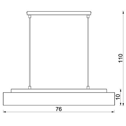 Hanglamp aan een koord MAISON 4xGU10/8W/230V bruin/eiken