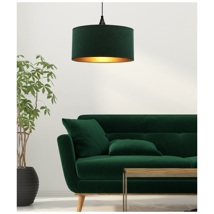 Hanglamp aan een koord MALOTO 1xE27/60W/230V groen
