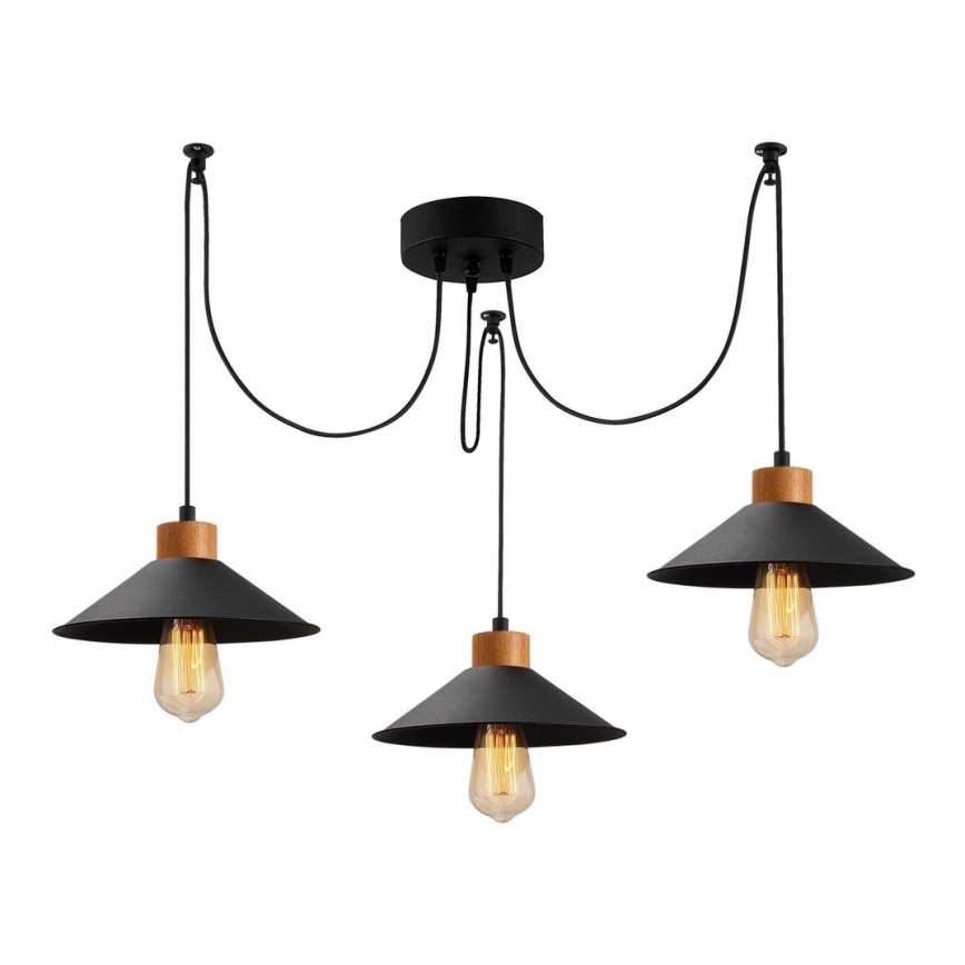 Hanglamp aan een koord MANAVGAT 3xE27/40W/230V spin