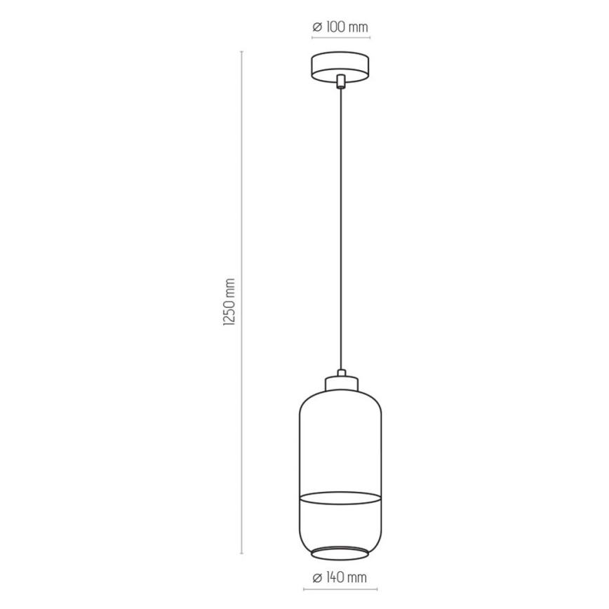 Hanglamp aan een koord MARCO 1xE27/60W/230V wit