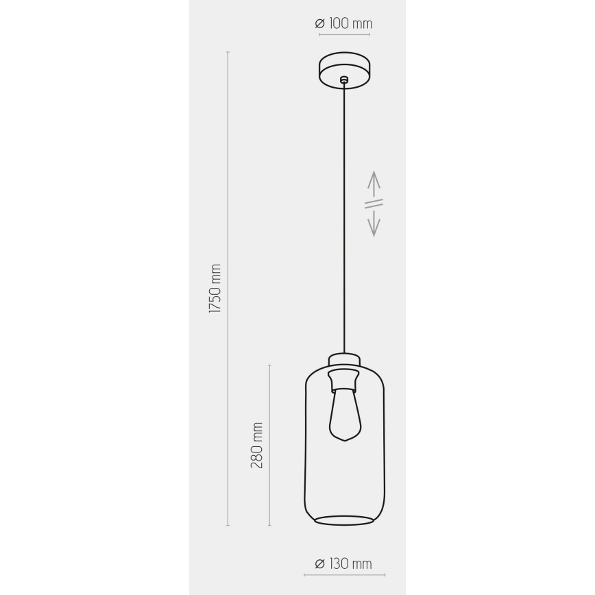 Hanglamp aan een koord MARCO 1xE27/60W/230V zwart