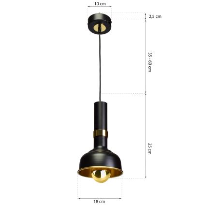 Hanglamp aan een koord MARGO 1xE27/5,5W/230V