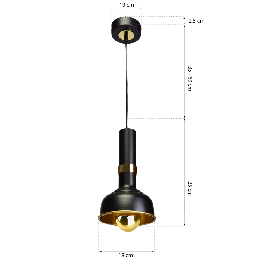 Hanglamp aan een koord MARGO 1xE27/5,5W/230V
