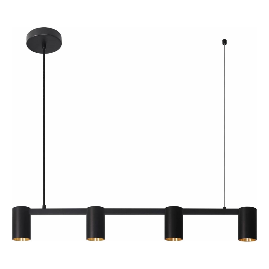 Hanglamp aan een koord MARIBEL 4xGU10/10W/230V zwart