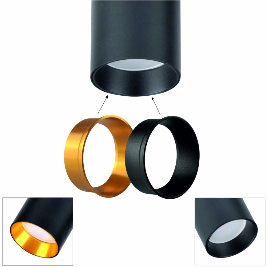 Hanglamp aan een koord MARIBEL 4xGU10/10W/230V zwart
