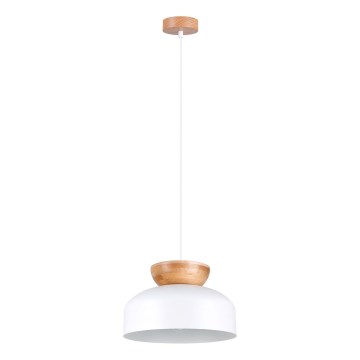 Hanglamp aan een koord MARION 1xE27/15W/230V diameter 29,5 cm wit