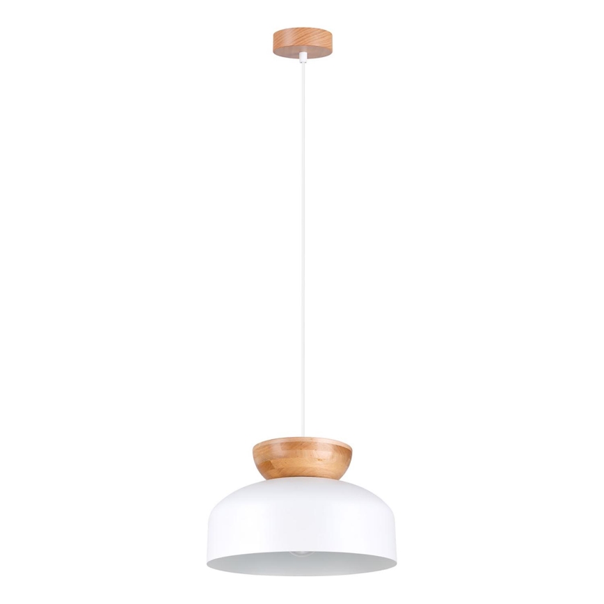 Hanglamp aan een koord MARION 1xE27/15W/230V diameter 29,5 cm wit